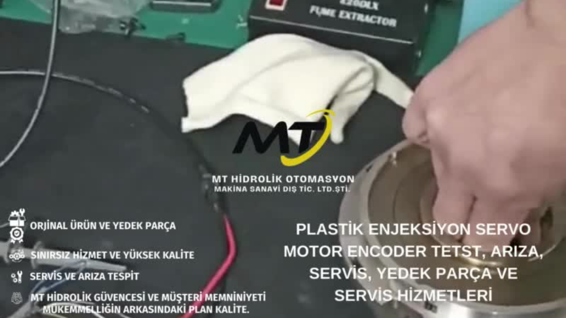PLASTIC INJECTION SERVO MOTOR ENCODER FAULT TEST