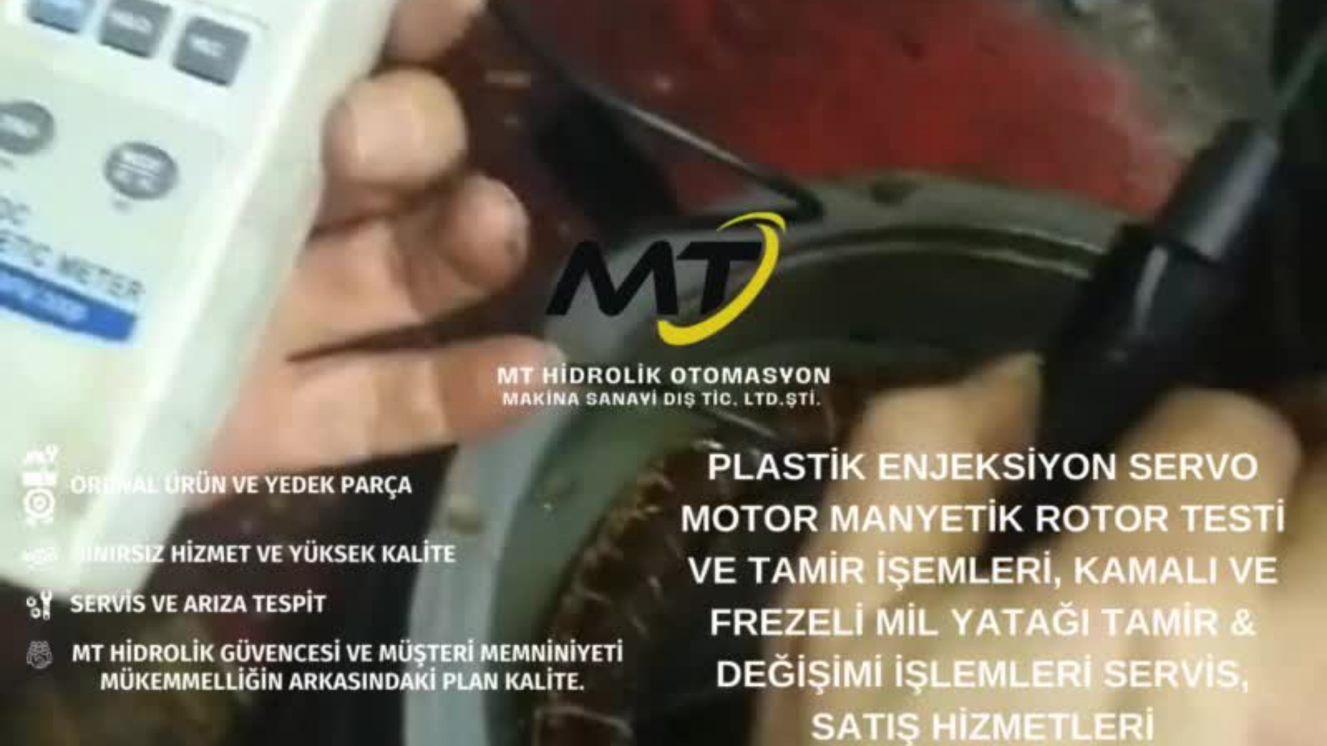 PLASTIC INJECTION SERVO MOTOR MAGNETIC ROTOR TEST
