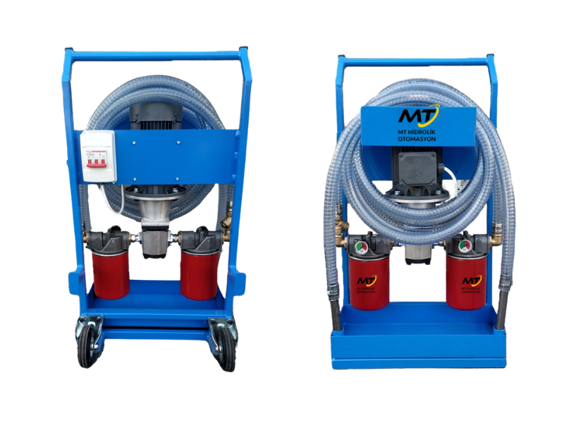 OIL FILTRATION SYSTEM SPECIAL FOR PLASTIC INJECTION MACHINE INLET 10 MICRON / OUTLET 25 MICRON