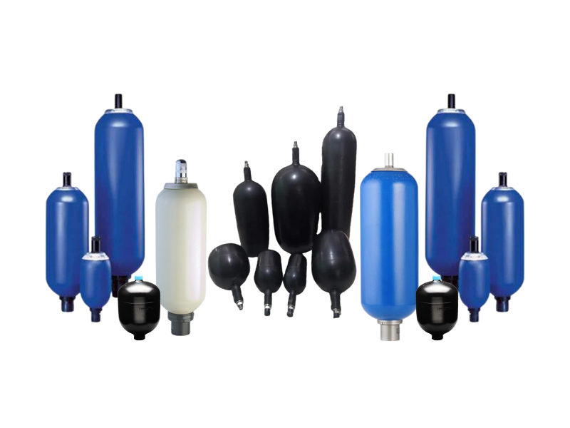 PLASTIC INJECTION MOLDING MACHINE ACCUMULATOR AND BATTERY BALLOON TYPES