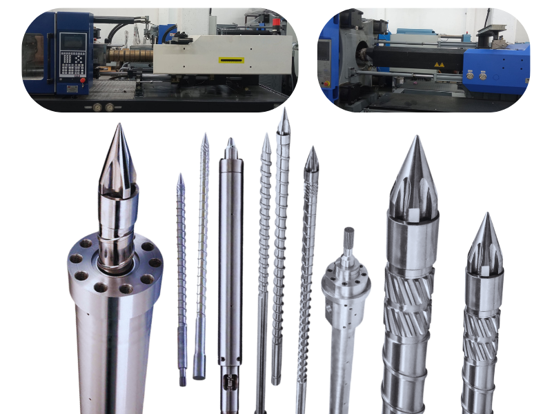 PLASTIC INJECTION HAITIAN VARIOUS MACHINES 110 TONS & 1000 TONS COOKER-SCREW-SLEEVE