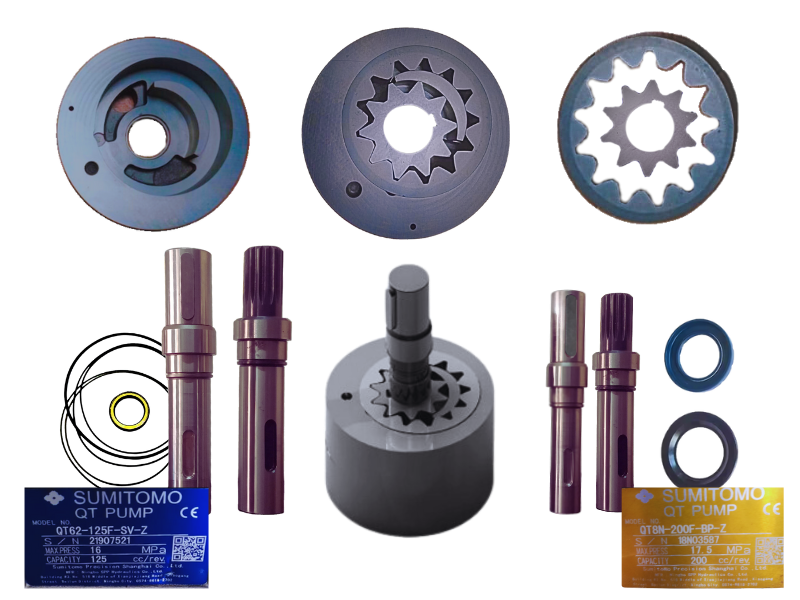 SUMITOMO QT - 22-32-42-52-62 SERİSİ SERVO SİSTEM İÇTEN DİŞLİ POMPA TAMİR TAKIMLARI