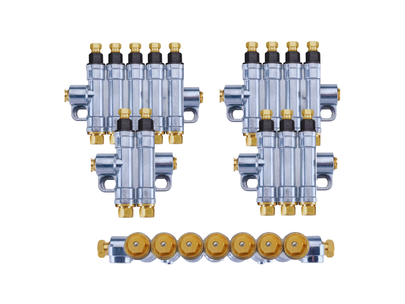BF SERIES PISTON, DOSING AND PIN LIQUID GREASE DOSAGED DISPENSER MODELS